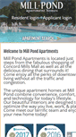 Mobile Screenshot of millpond-apartments.com